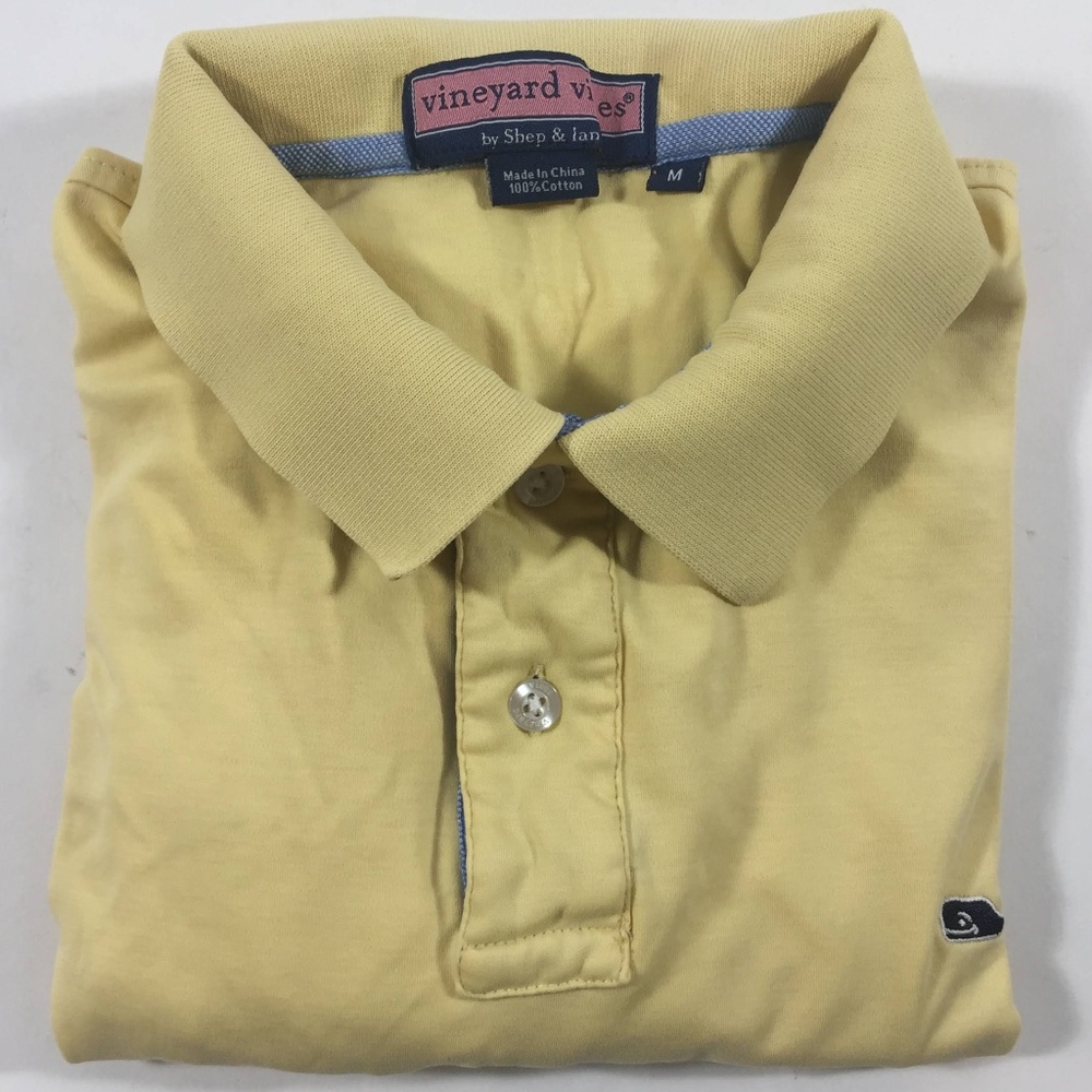 Vineyard Vines by Shep & Ian Yellow Polo